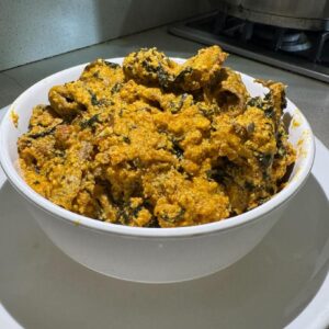 Egusi Soup with Goat Meat