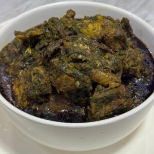 Afang Soup with Goat Meat
